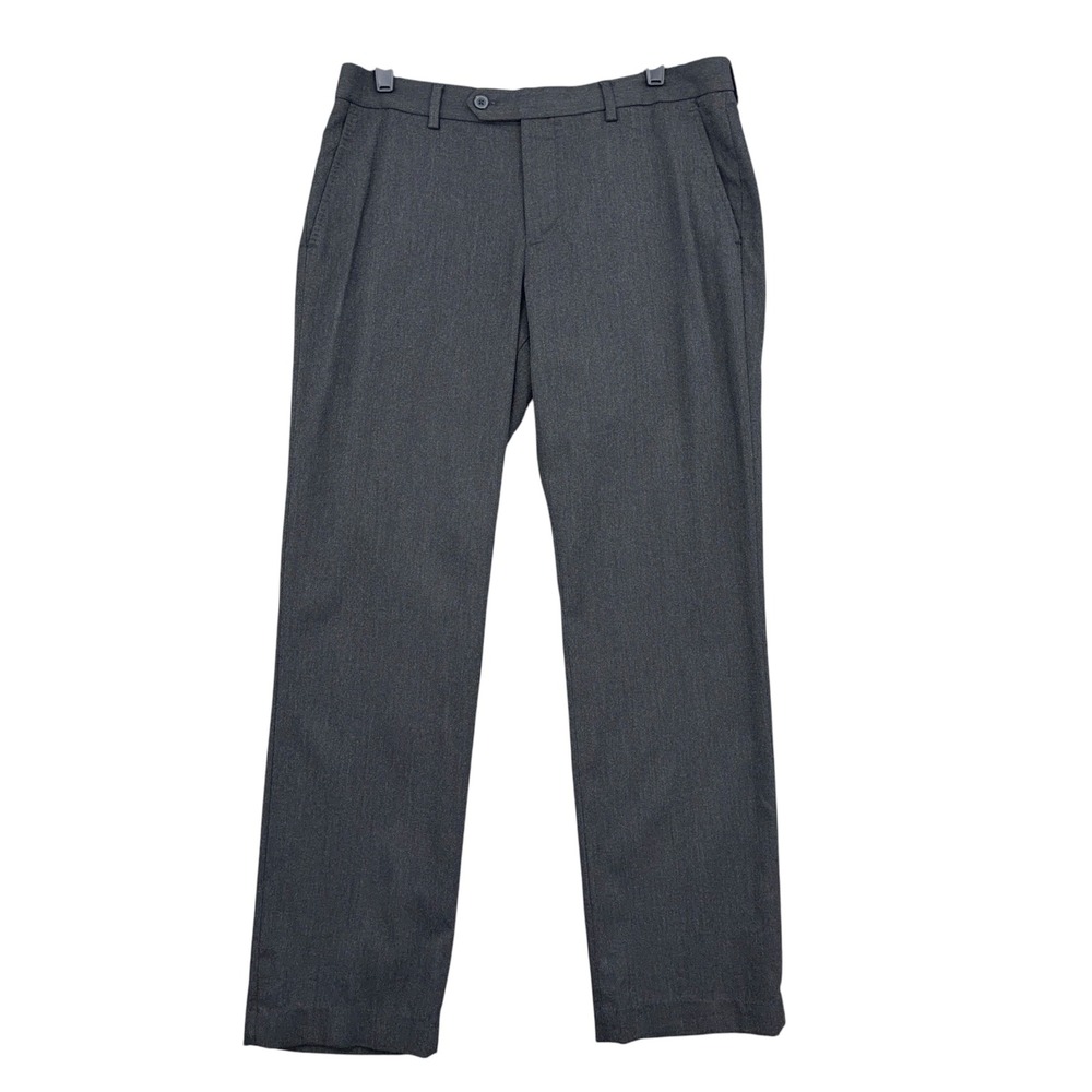 Express Photographer Men 32/30 Polyester Viscose Charcoal Gray Dress Pants